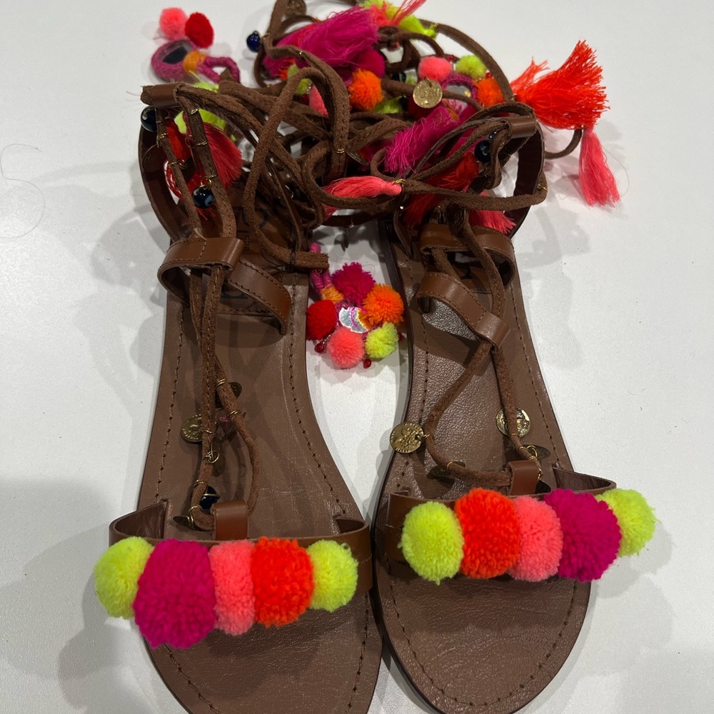 PITUSA lace up leg sandals
